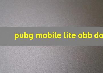 pubg mobile lite obb download